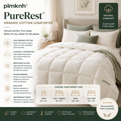 plmknh™ PureRest Organic Cotton Comforter