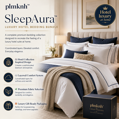 plmknh™ SleepAura Luxury Hotel Bedding Bundle