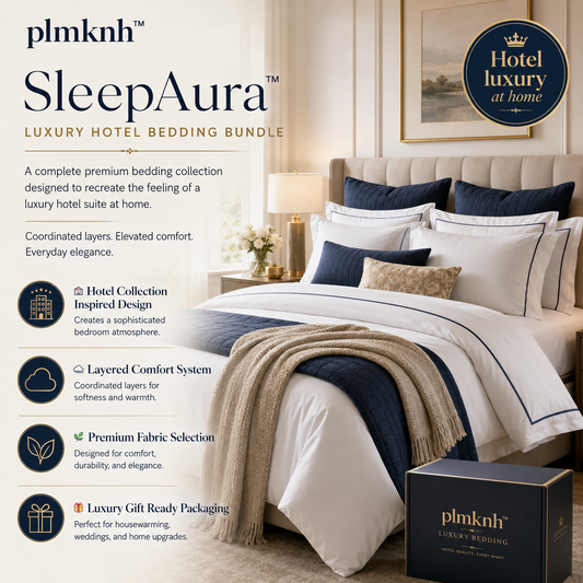 plmknh™ SleepAura Luxury Hotel Bedding Bundle